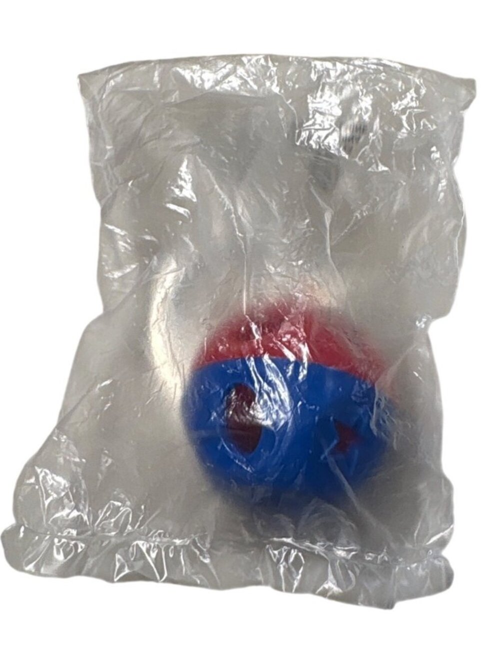 Red & Blue Tupperware Ball Keychain Charm In Original Packaging